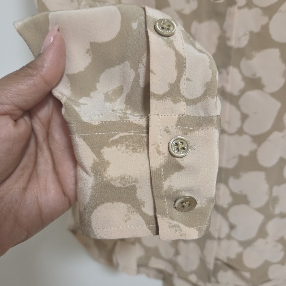 Equipment Femme Womens Adalyn Silk Blouse Blush Pink Butterfly Accent‎ Small - Picture 5 of 9